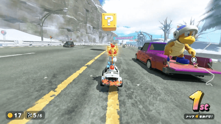 Mario Kart World Acorn Rally Get Coins by Hitting the Coin Box