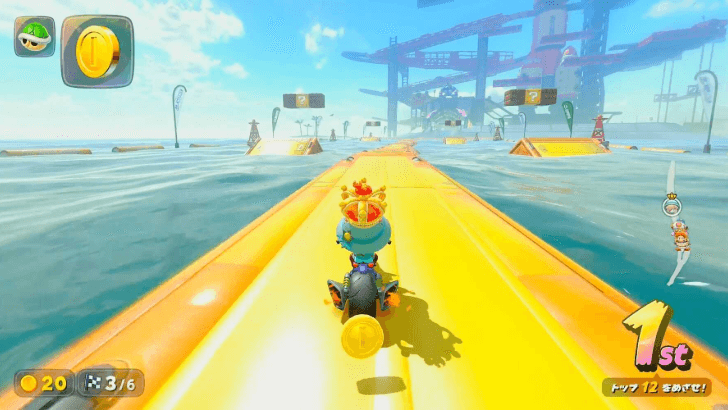 Mario Kart World - Pass Through Dash Panels or Collect Coins