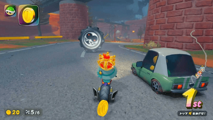 Mario Kart World - Treaded Grrrol on the Course