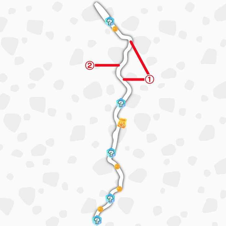 Mario Kart World Cloud Rally Faraway Oasis → Great ? Block Ruins