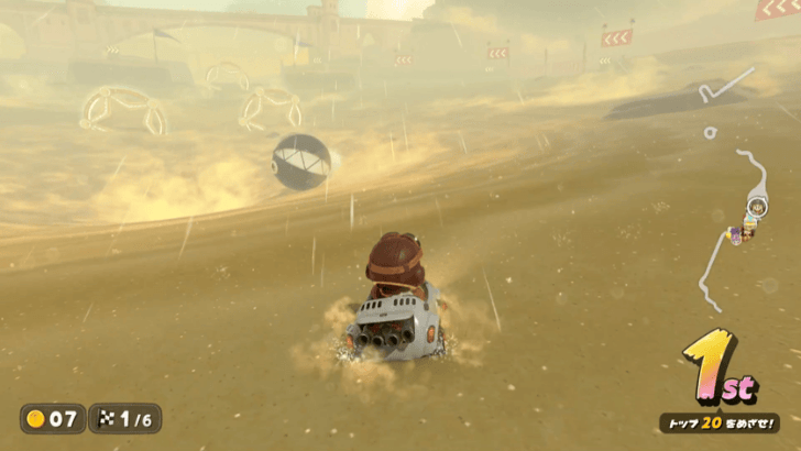 Mario Kart World - Be Careful of the Quicksand at the Center