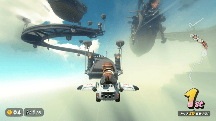 Mario Kart World - At the Spiral Slope Floating in the Air