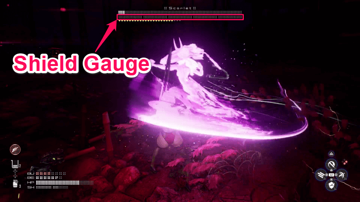 Drain Her Shield Gauge on Phase 2