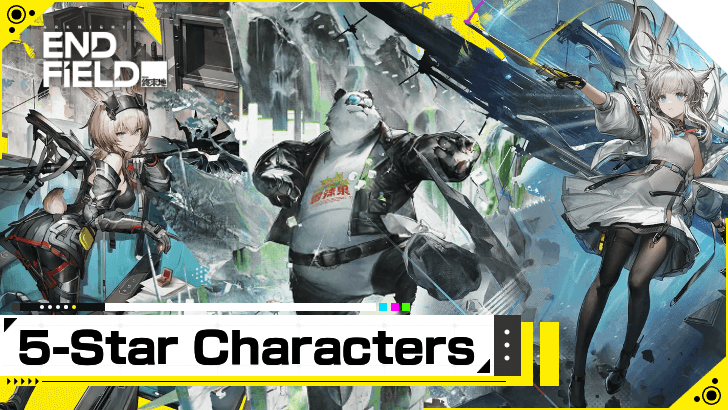 Arknights Endfield List of 5 Star Characters