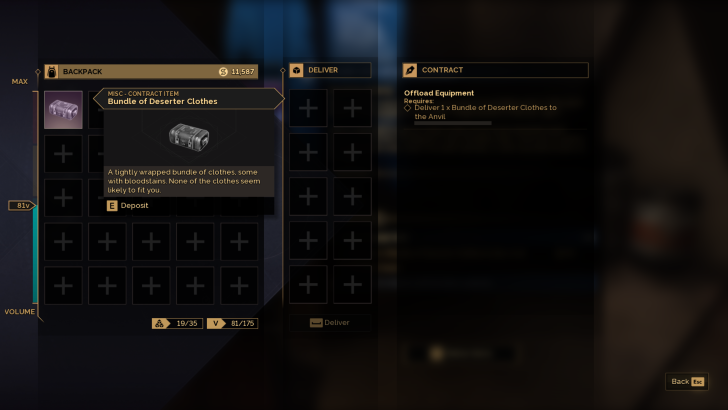 Turn in the Deserter Clothes