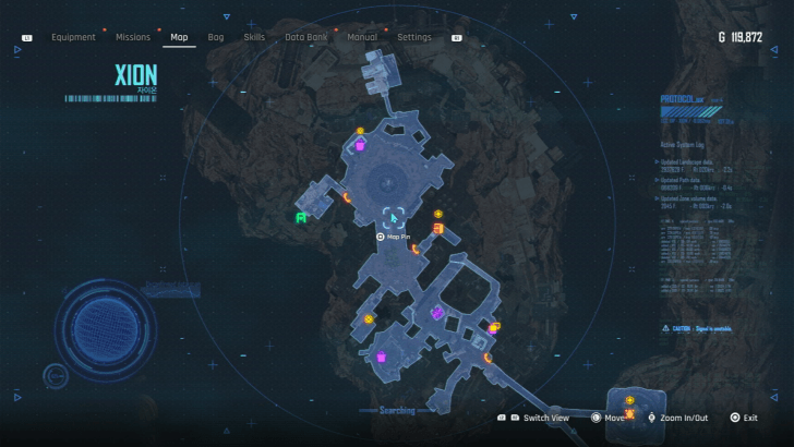 Head to the Memorial Area in Xion City