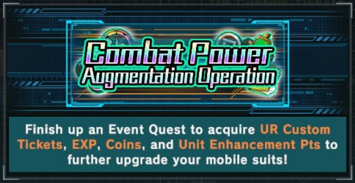 Combat Power Augmentation Operation Gundam UC Engage