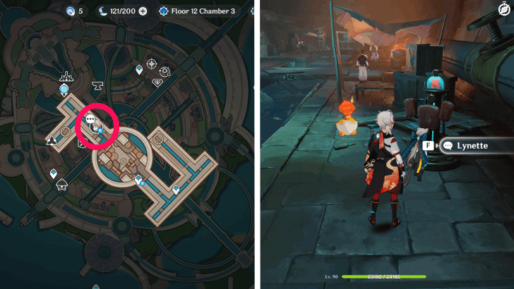 Genshin - Lynette Anecdote Location
