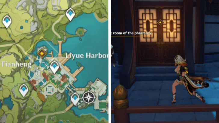 Genshin Impact - Look for Baizhu at Bubu Pharmacy