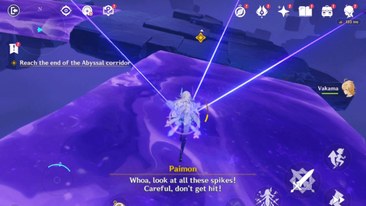 Genshin Impact - Reach the end of the abyssal corridor