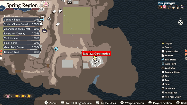 Sakuraya Construction Map