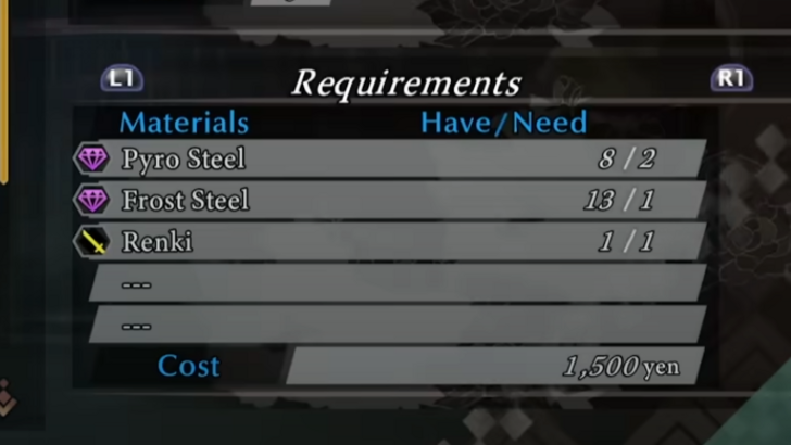 Sword Alchemy Materials