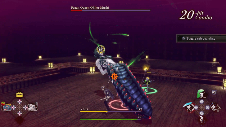 Okiku-Mushi Avoiding Tail Slam