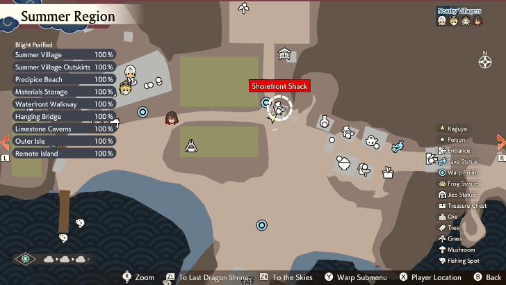 Shorefront Shack Map