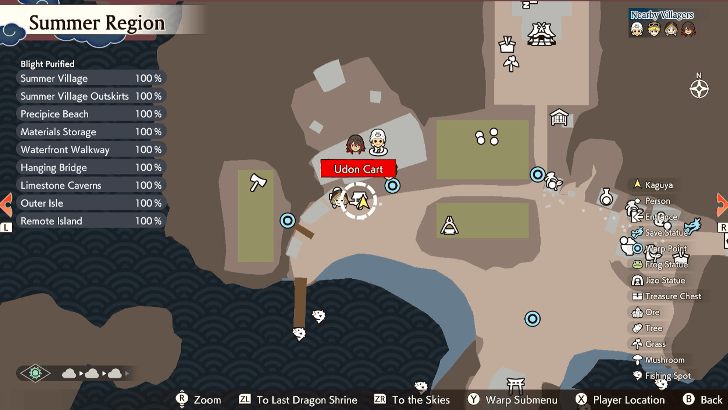 Udon Cart Summer Map