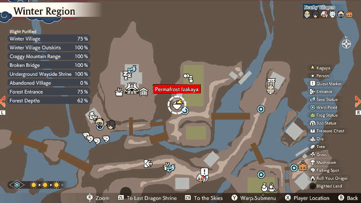 Permafrost Izakaya Map
