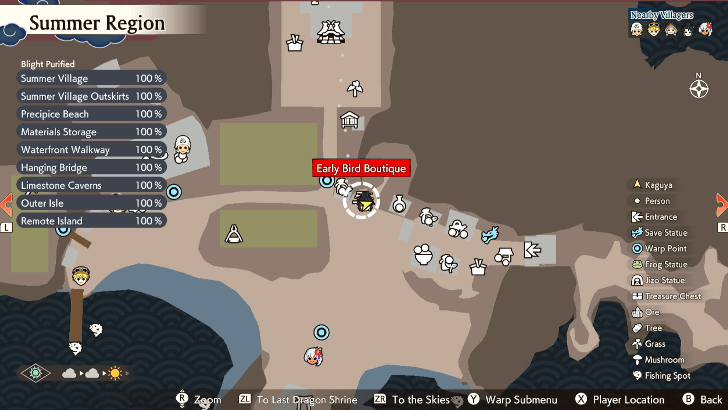 Early Bird Boutique Map