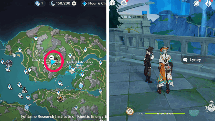 Genshin - Lyney Anecdote Location