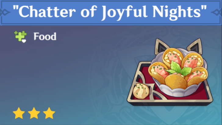 Genshin Impact - How to Get Chatter of Joyful Nights and Effects