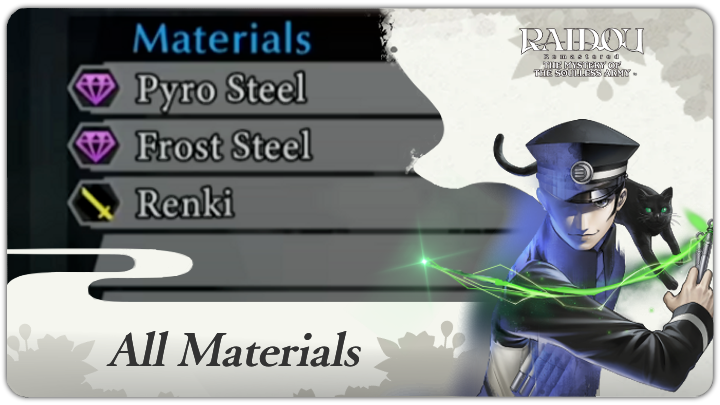 Raidou Remastered - All Materials