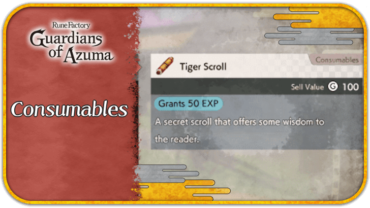 Rune Factory Guardians of Azuma - List of All Consumables