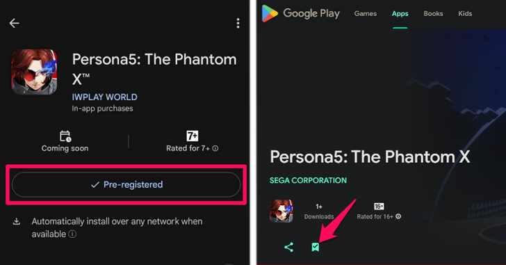 Pre-Register on Google Play Store
