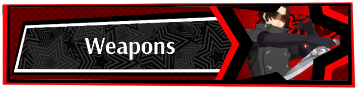 Persona 5 X - Weapons Partial