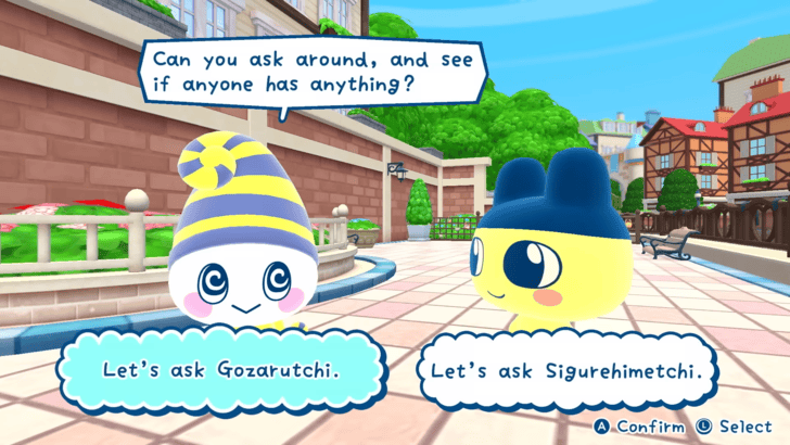 Tamagotchi Plaza Make Dialogue Choices