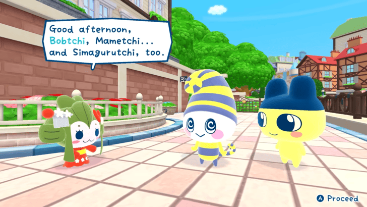 Tamagotchi Plaza Conversation Between Three Tamagotchis
