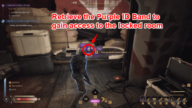 Pentashield Key Location