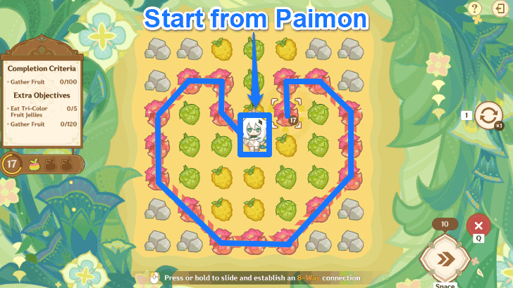 Match Fruits to Get Points