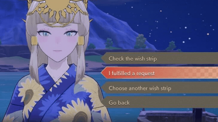 Talk to Kanata to Complete a Request