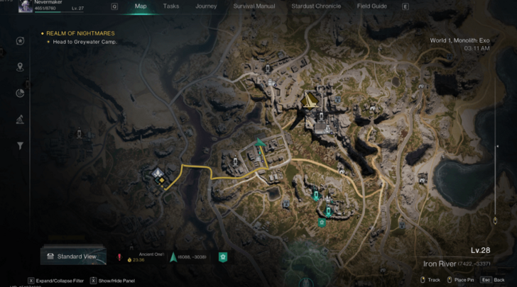 Once Human - Puzzle Crate Location Iron River Map