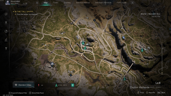 Once Human - Puzzle Crate Location Dayton Wetlands Map