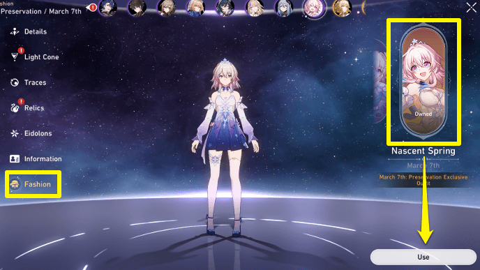 Honkai Star Rail - How to Change Character Skins