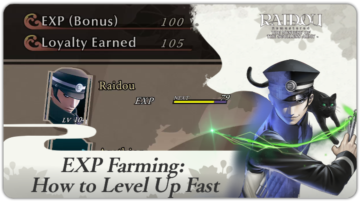 Raidou Remastered - EXP Farming How to Level Up Fast