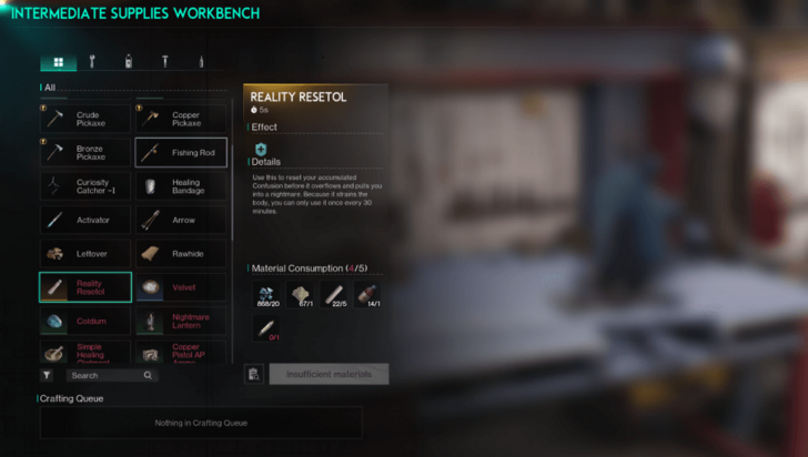 Crafting Reality Resetol