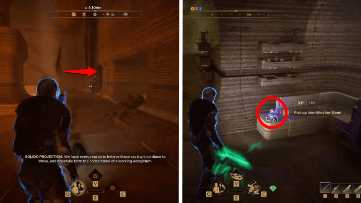 Blue ID Band Location