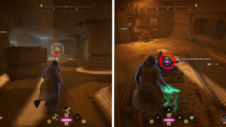 Purple ID Band Location