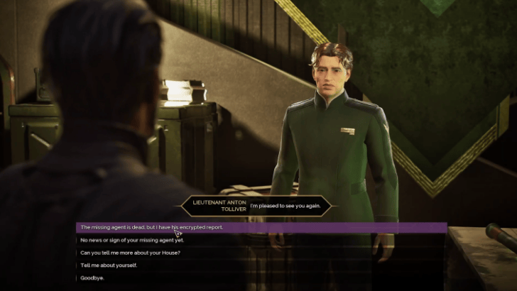 Report to Lt. Tolliver