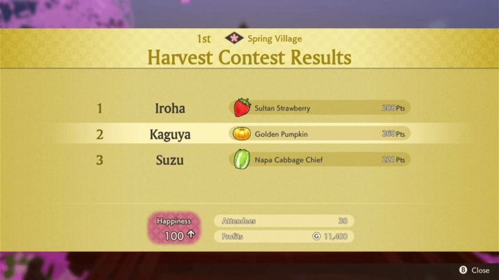 Golden Pumpkin Lv. 1 in the Harvest Contest