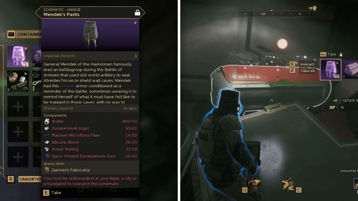 Mendek’s Pants Location