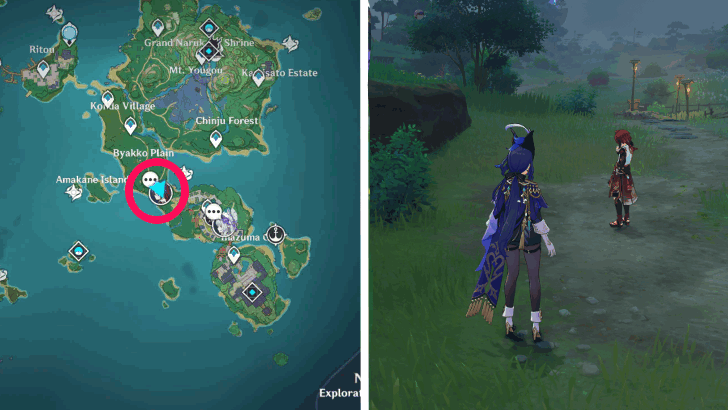 Genshin - Heizou Anecdote Location 5