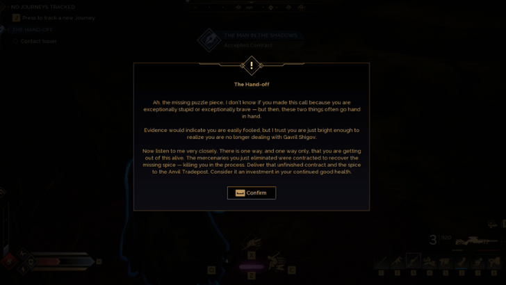 The Hand-Off Message