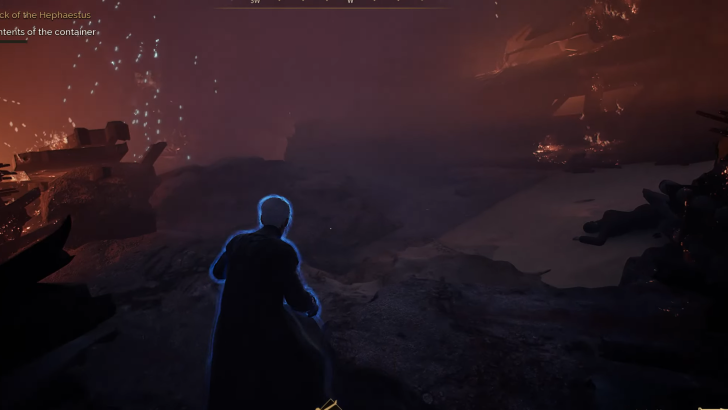 Wreck of the Hephaestus Burning Section