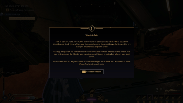 Wreck and Ruin Message