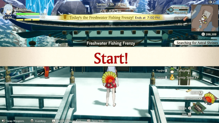 Start of Fishing Contest