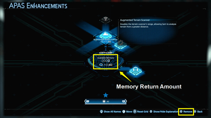 Remove APAS Enhancement