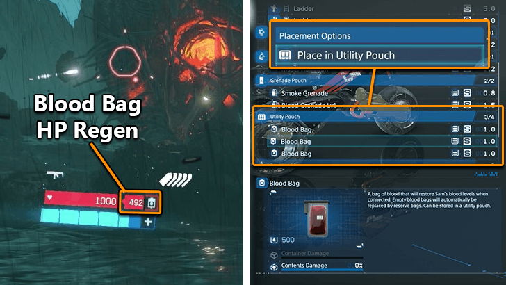 Blood Bag HP Regen