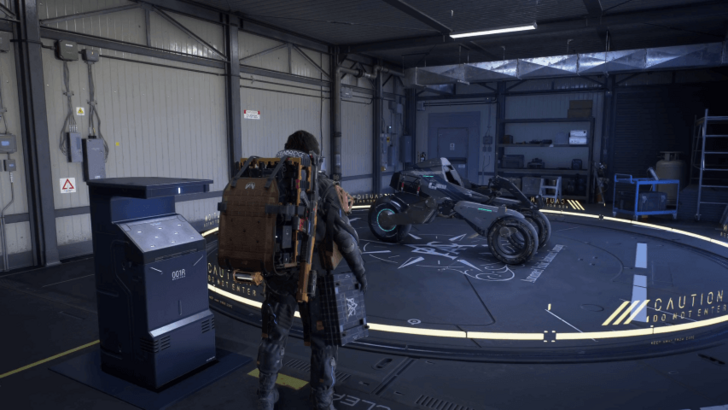 Death Stranding 2 Garage Elevator